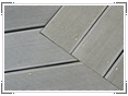 Angles meet by steps on decking